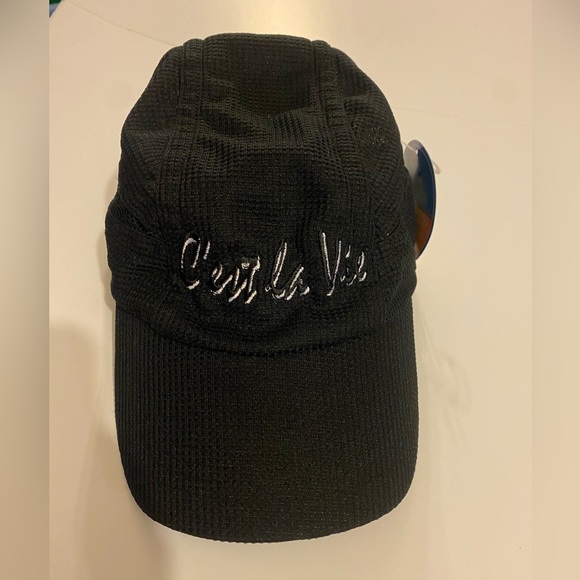 NWT Black C'est La Vie Martha Vineyard Coo Dry Head Shots By K.C Caps - Picture 2 of 12